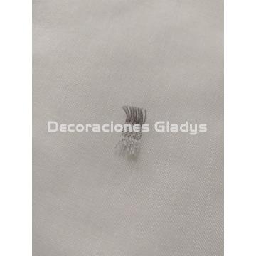 CORTINA VISILLO FLECOS GRIS - Imagen 2