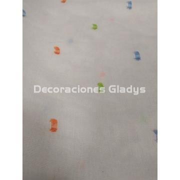 CORTINA VISILLO FLECOS MULTICOLOR - Imagen 1