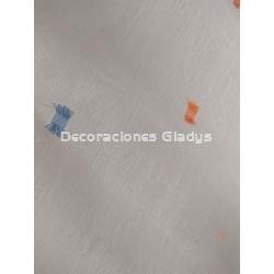 CORTINA VISILLO FLECOS MULTICOLOR - Imagen 2