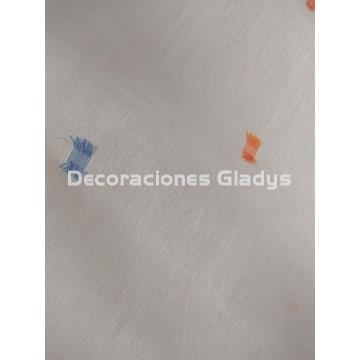 CORTINA VISILLO FLECOS MULTICOLOR - Imagen 2