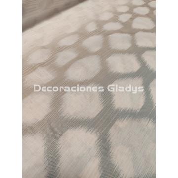 CORTINA VISILLO RAYAS GRIS - Imagen 2