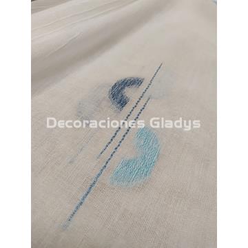 CORTINA VISILLO RECIFE AZUL - Imagen 2