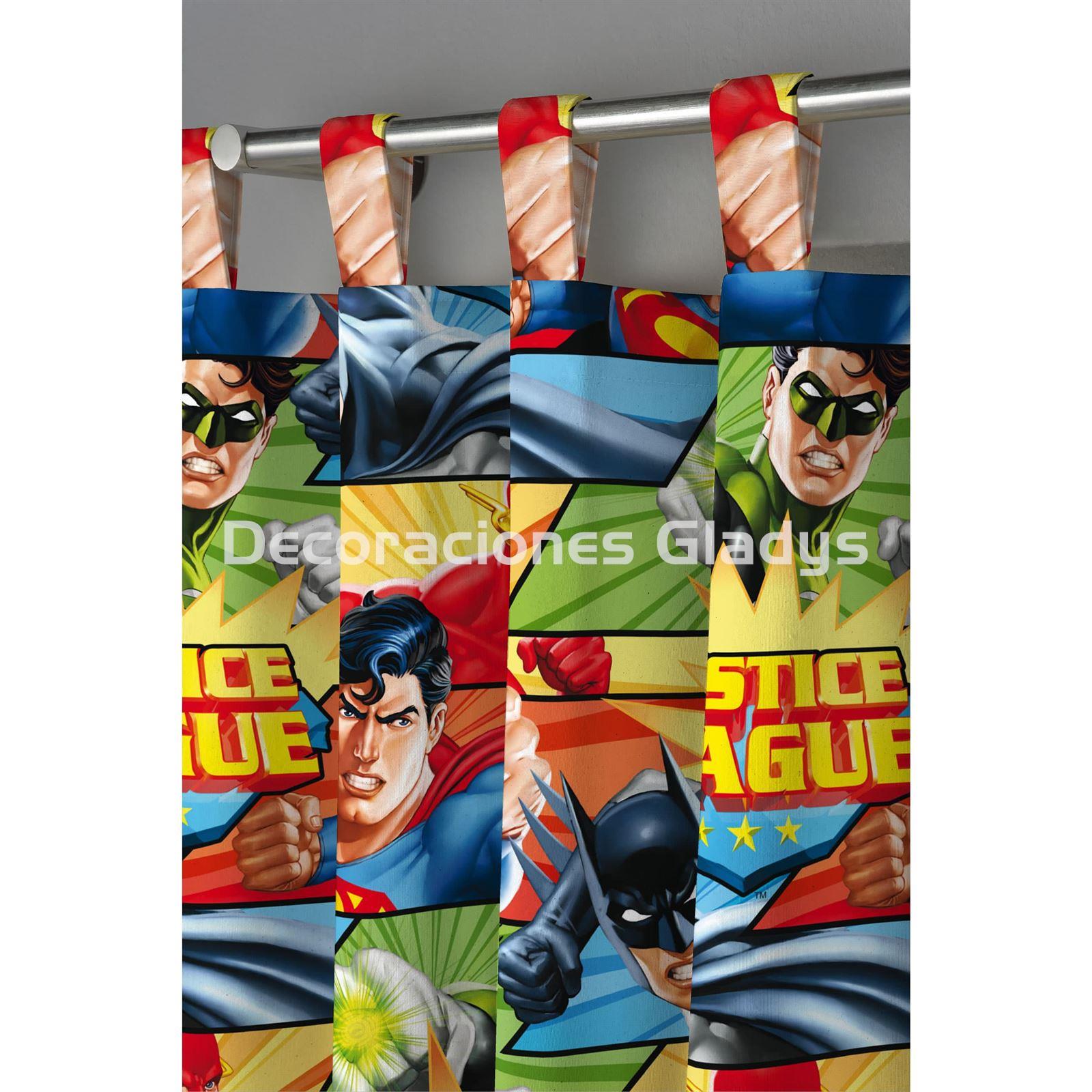 CORTINAS TRABILLAS COMIC DE JUSTICE LEAGUE - Imagen 2