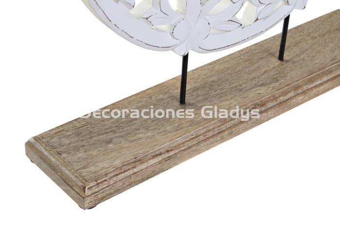 DECORACION MANGO ESPEJO DECAPE BLANCO - Imagen 3