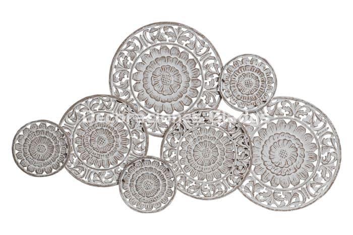 DECORACION PARED MANGO  CIRCULOS TALLADO - Imagen 1