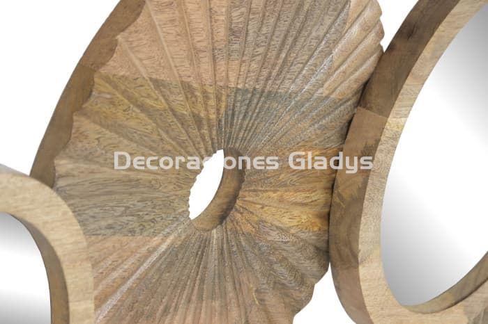 DECORACION PARED MANGO ESPEJO  NATURAL - Imagen 3