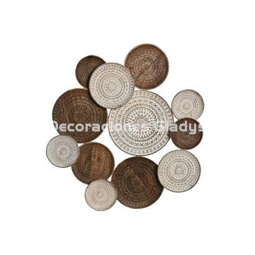 DECORACION PARED MANGO  MANDALAS DESGASTADO - Imagen 1