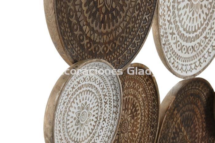 DECORACION PARED MANGO  MANDALAS DESGASTADO - Imagen 2