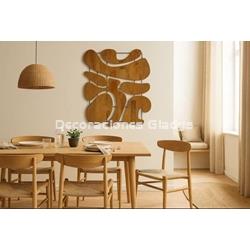 DECORACION PARED MANGO METAL  ABSTRACTO - Imagen 1