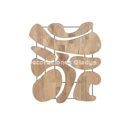 DECORACION PARED MANGO METAL  ABSTRACTO - Imagen 2