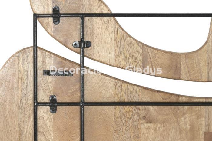 DECORACION PARED MANGO METAL  ABSTRACTO - Imagen 4