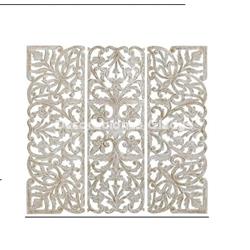 DECORACION PARED SET 3 MDF  DECAPE BLANCO - Imagen 1