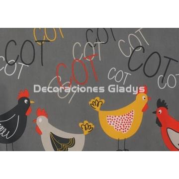 DELANTAL COCINA GALLINA COT COT - Imagen 2