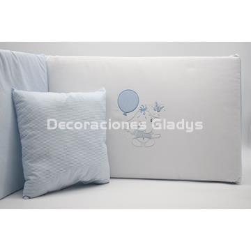 EDREDON CUNA 3PZS 260 AZUL - Imagen 1