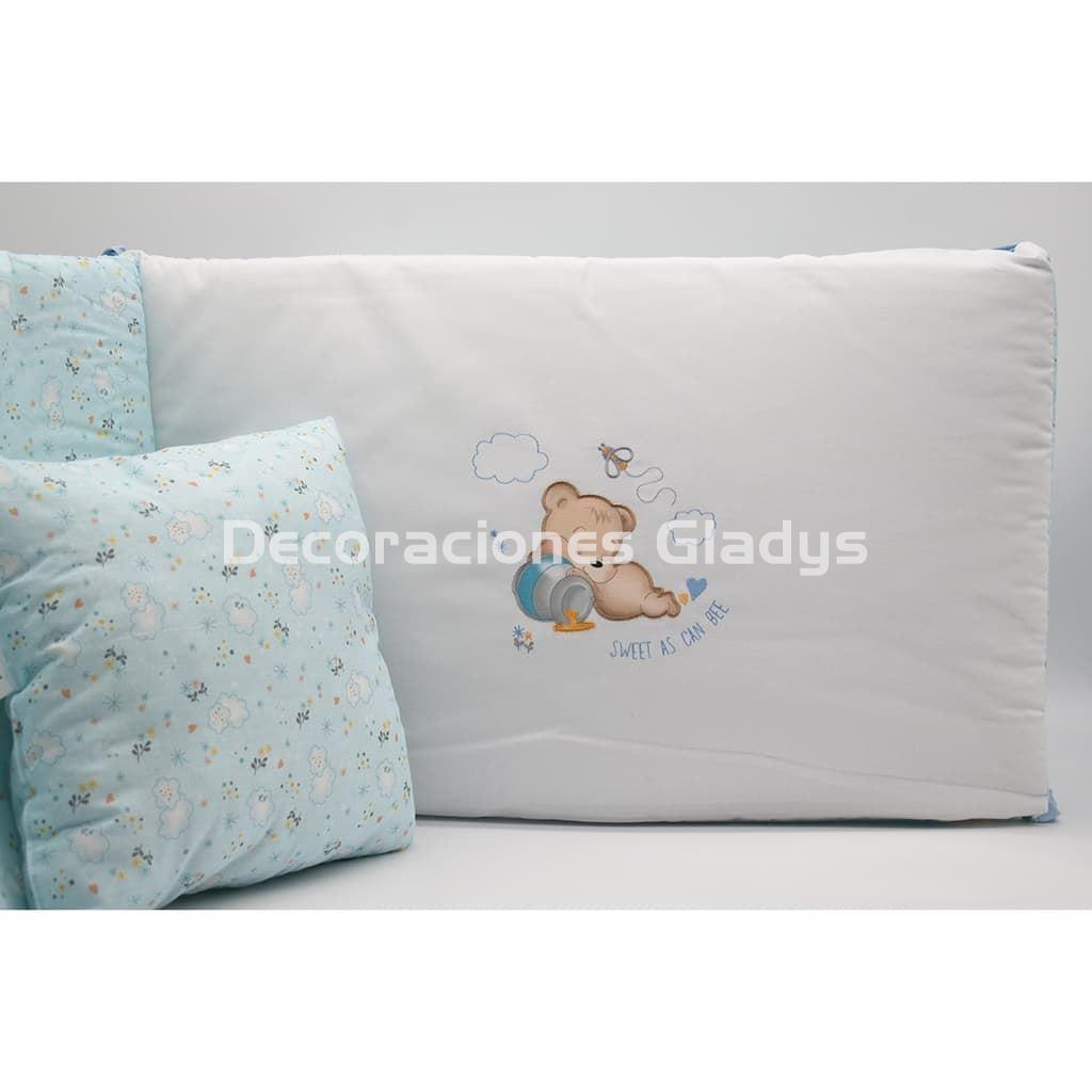 EDREDON CUNA 3PZS 292 AZUL VIDAL HOME BABY - Edredones Cuna