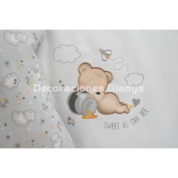 EDREDON CUNA 3PZS 292 GRIS - Imagen 2