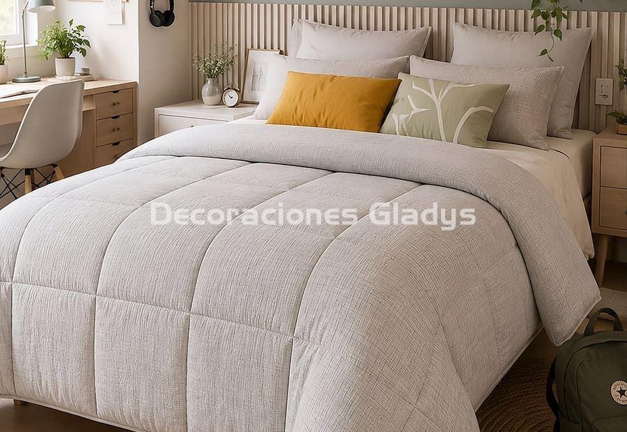 EDREDON DUVET KEILA MARRON - Imagen 1