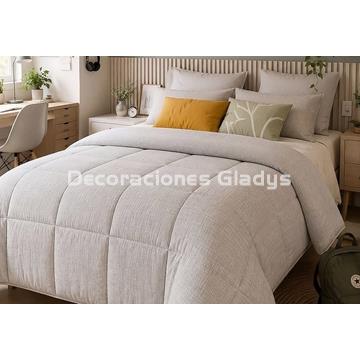 EDREDON DUVET KEILA MARRON - Imagen 1