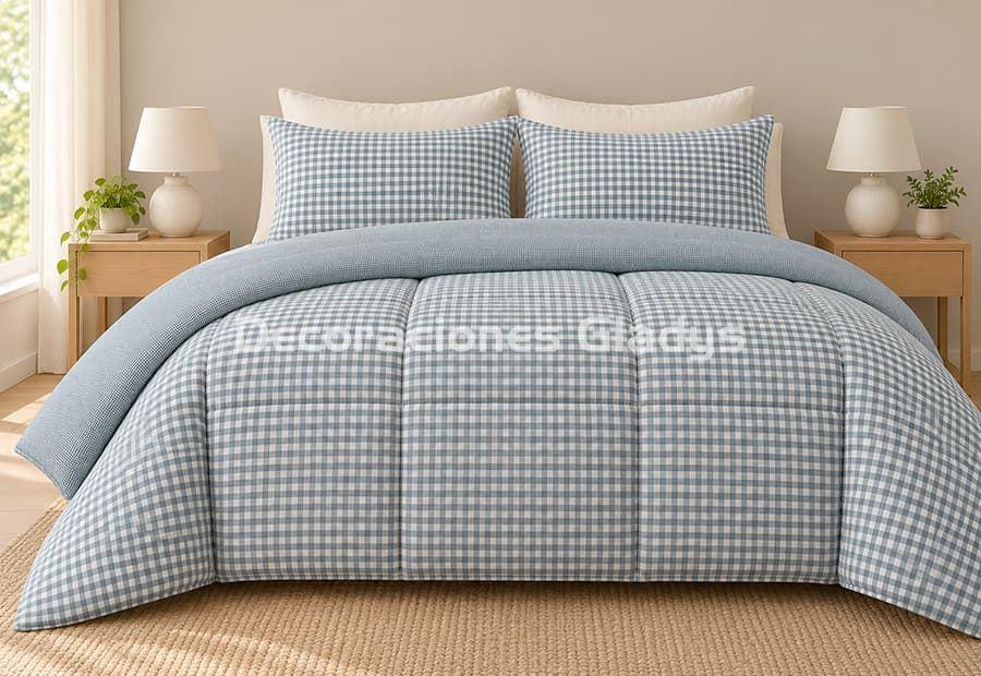 EDREDON DUVET LARISSA AZUL - Imagen 3