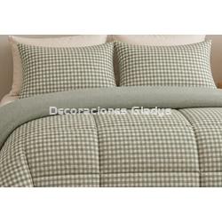 EDREDON DUVET LARISSA VERDE - Imagen 1