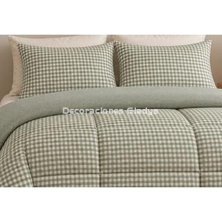 EDREDON DUVET LARISSA VERDE - Imagen 1