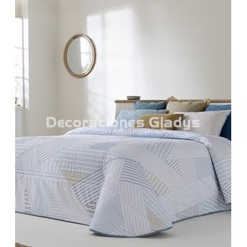 EDREDÓN ESTAMPADO SINFONIA AZUL - Imagen 1