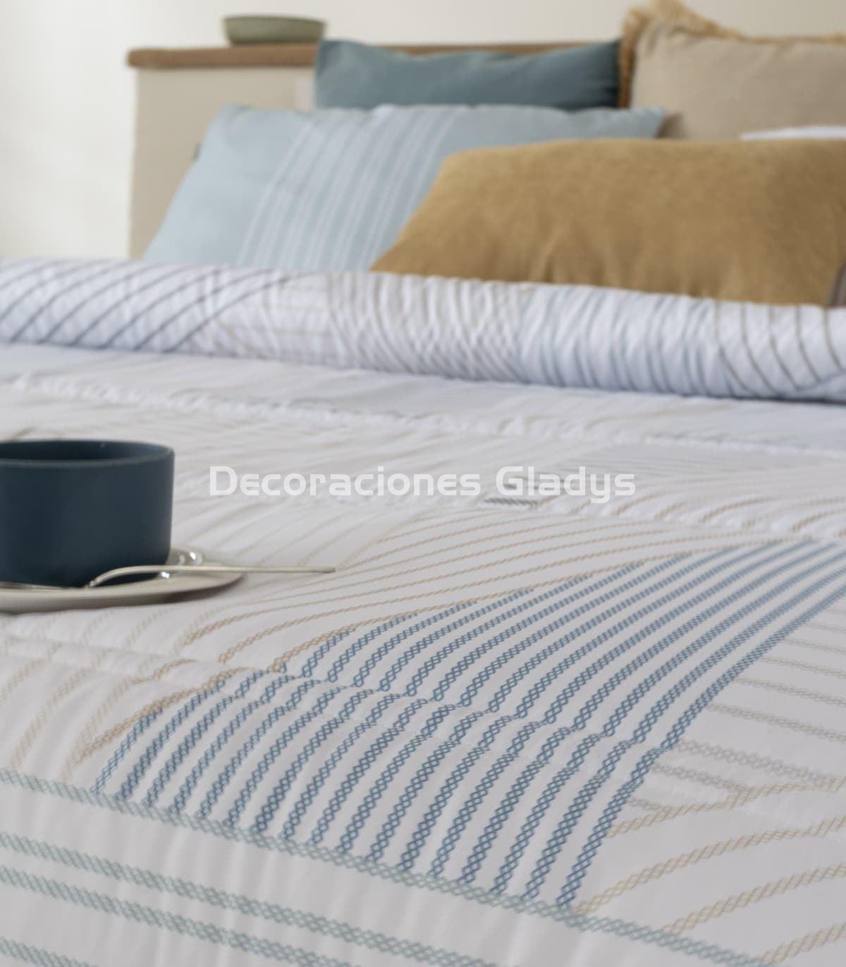EDREDÓN ESTAMPADO SINFONIA AZUL - Imagen 2
