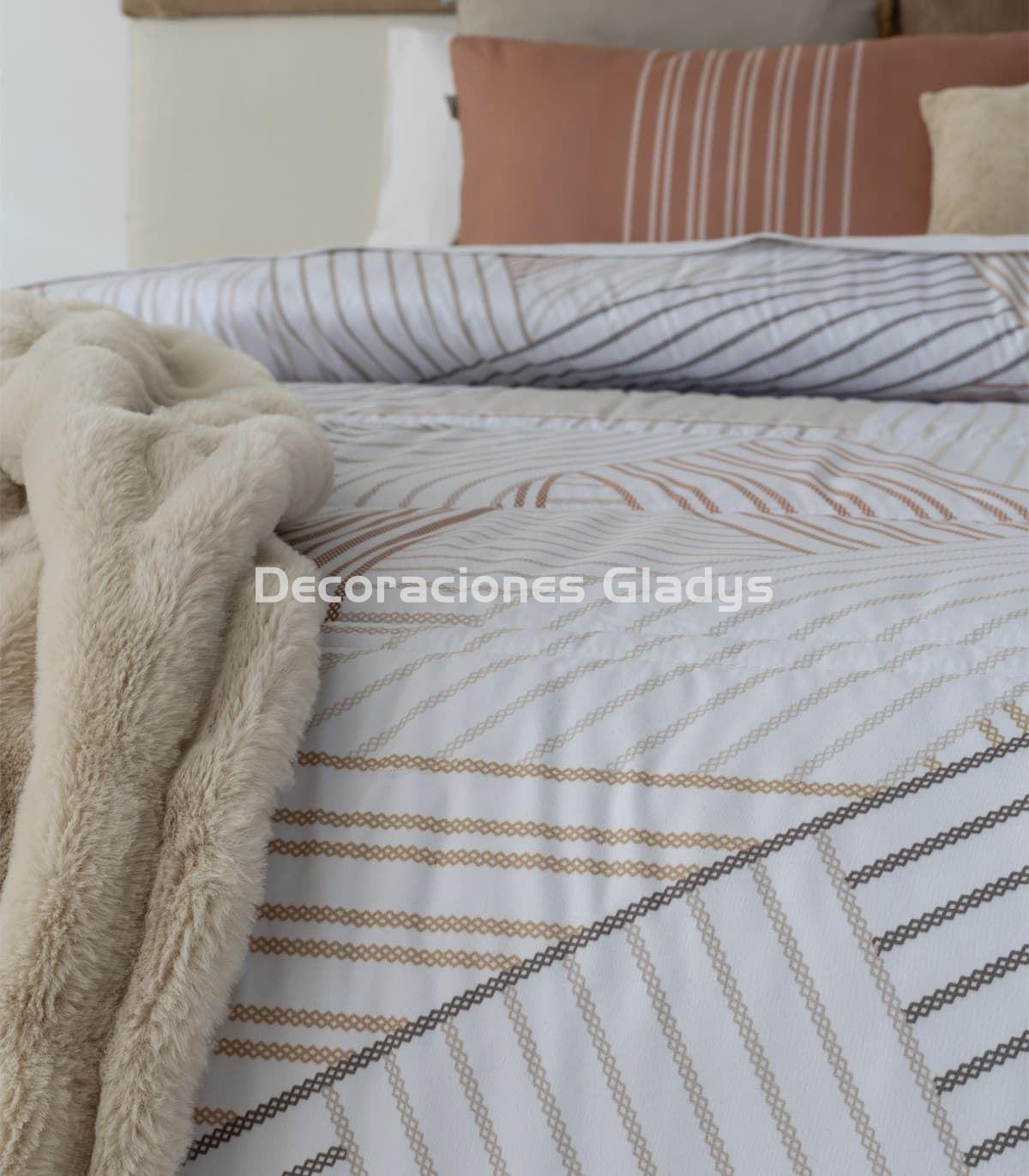 EDREDÓN ESTAMPADO SINFONIA TEJA - Imagen 2