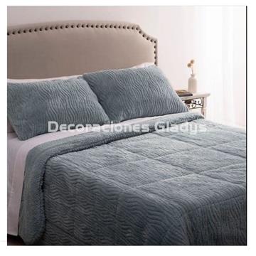 EDREDON JACQUARD CEDRIC AGUA MARINA - Imagen 1