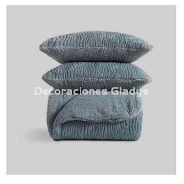 EDREDON JACQUARD CEDRIC AGUA MARINA - Imagen 2