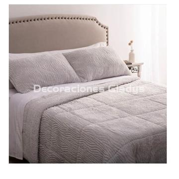 EDREDON JACQUARD CEDRIC GRIS - Imagen 1