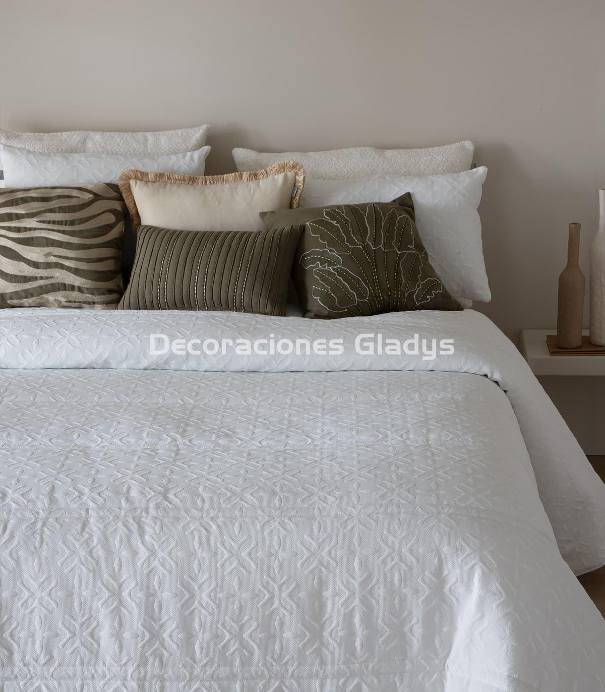 EDREDÓN JACQUARD MULA BLANCO - Imagen 2