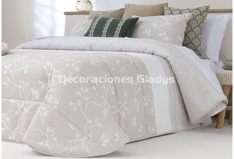 EDREDON JACQUARD TOPI BEIG - Imagen 1