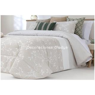 EDREDON JACQUARD TOPI BEIG - Imagen 1