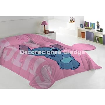 EDREDON LILO Y STITCH FLOWERS - Imagen 1