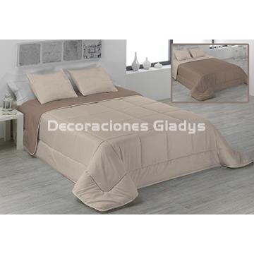 EDREDON NORDICO BICOLOR ARENA-AVELLANA - Imagen 1