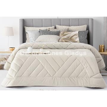 EDREDON TERCIOPELO DUAL BEIG - Imagen 1