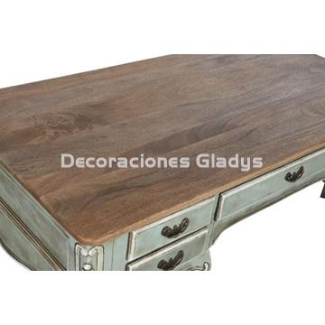 ESCRITORIO MADERA MACIZA  DECAPE VERDE - Imagen 2
