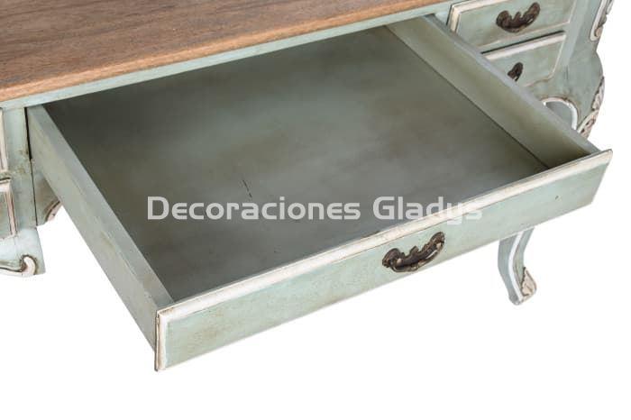 ESCRITORIO MADERA MACIZA  DECAPE VERDE - Imagen 4