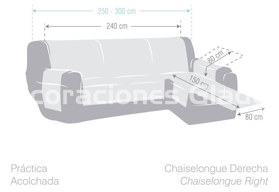 FUNDA CHAISE LONGUE 290 OSLO PROTECT IMPERMEABLE - Imagen 4
