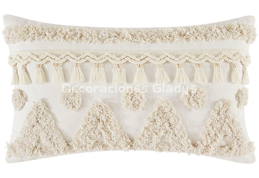 FUNDA COJIN BOHO FLECOS - Imagen 3