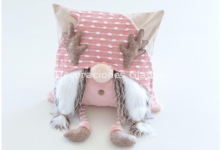 FUNDA COJIN DUENDE ROSA - Imagen 1