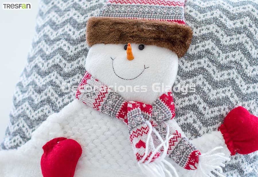 FUNDA COJIN MUÑECO NIEVE - Imagen 2
