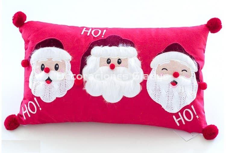FUNDA COJIN TRES PAPA NOEL - Imagen 1