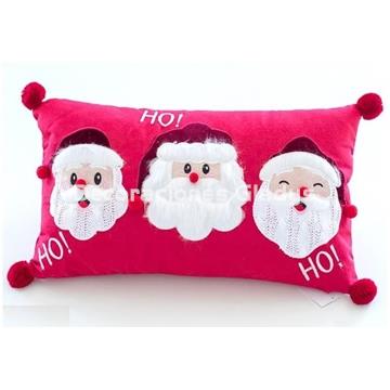 FUNDA COJIN TRES PAPA NOEL - Imagen 1