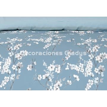 FUNDA NORDICA BLOSSOM AZUL - Imagen 2