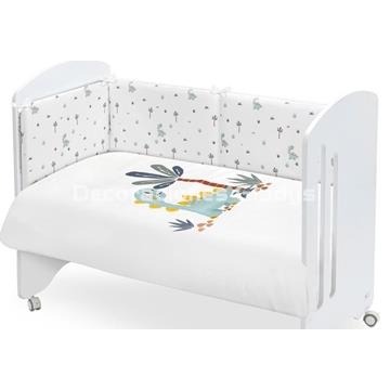 FUNDA NORDICA + CHICHONERA + RELLENO DINOSAURIO PALMERA - Imagen 1