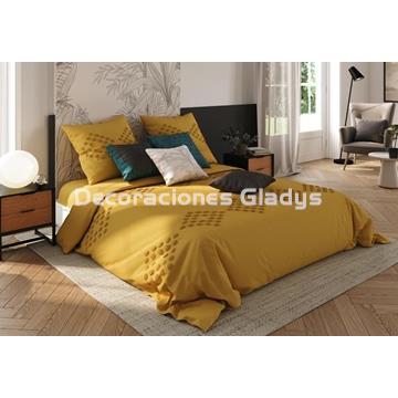 FUNDA NORDICA OCRE CAPITONE - Imagen 1