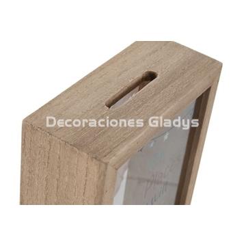 HUCHA MDF CRISTAL BEIGE - Imagen 2