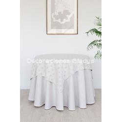 JACQUARD + MANTEL 4049 UTOPIA NATURAL  PIELSA - Imagen 1